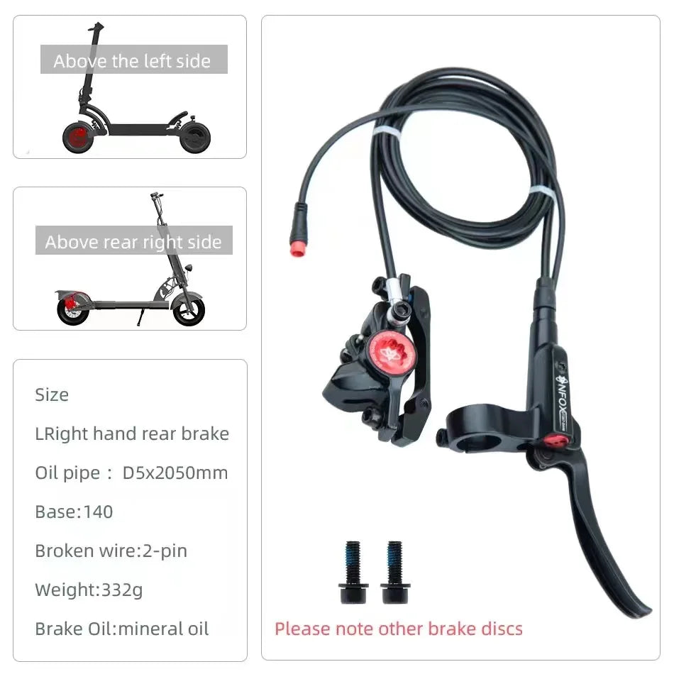 NFOX GT267 Hydraulic Disc Brake – Right Side for E-Bikes