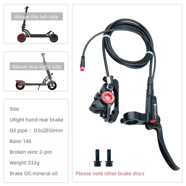 NFOX GT267 Hydraulic Disc Brake – Right Side for E-Bikes