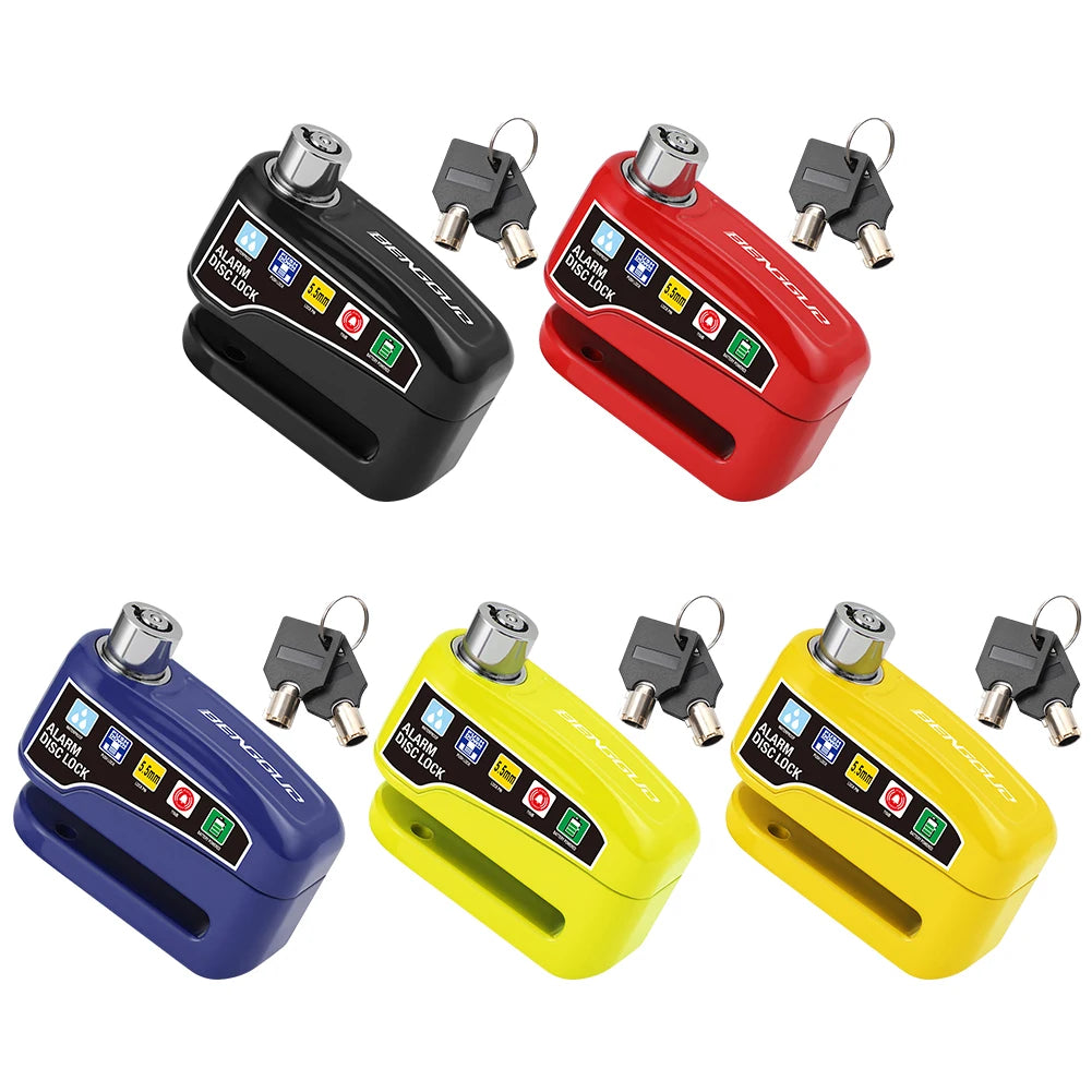 Motorcycle Bicycle Lock Alarm Protection Padlock