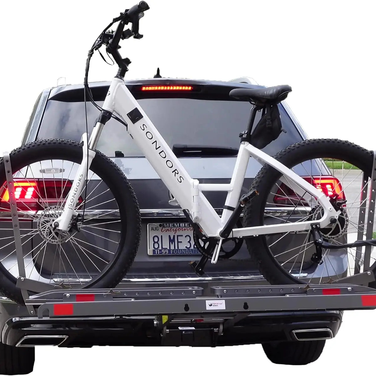 E-Bike Rack with Ramp - Heavy-Duty, Wide Tire