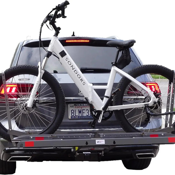 E-Bike Rack with Ramp - Heavy-Duty, Wide Tire