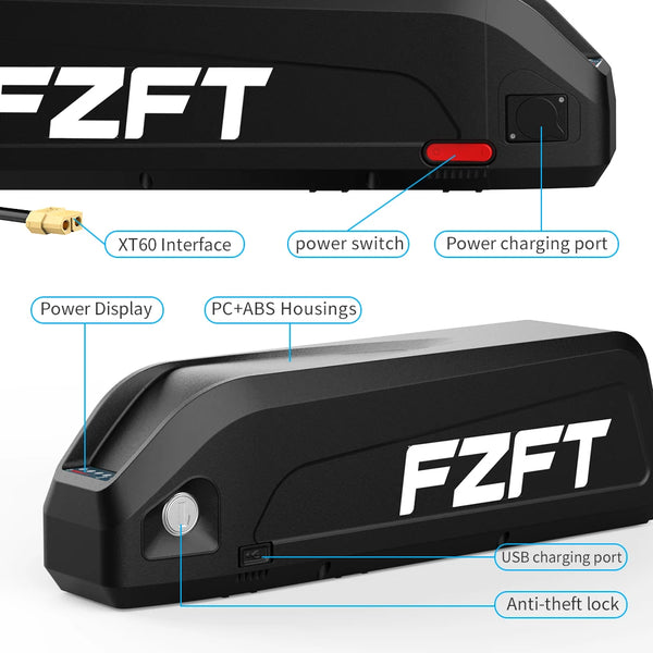 High-Capacity Battery Pack 48V 20Ah Lithium-Ion Battery with USB Charging
