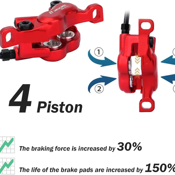 Pistons E-Bike Hydraulic Brake System
