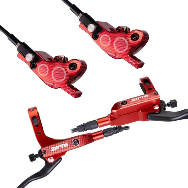 Bike Hydraulic Disc Brakes Set 4 Pistons 800/1450mm