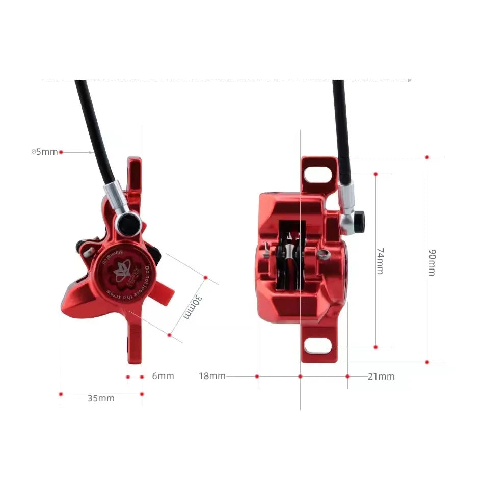 NFOX GT267 Hydraulic Disc Brake – Right Side for E-Bikes