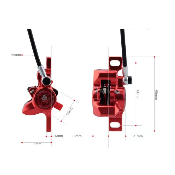 NFOX GT267 Hydraulic Disc Brake – Right Side for E-Bikes