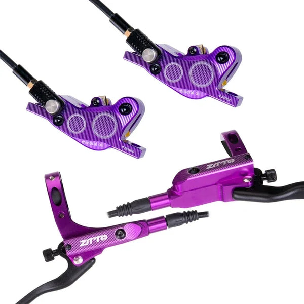 Bike Hydraulic Disc Brakes Set 4 Pistons 800/1450mm