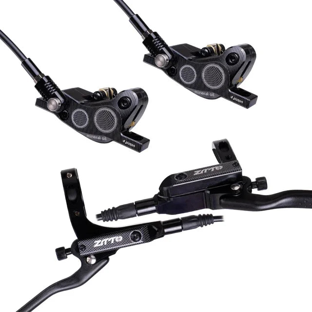 Bike Hydraulic Disc Brakes Set 4 Pistons 800/1450mm