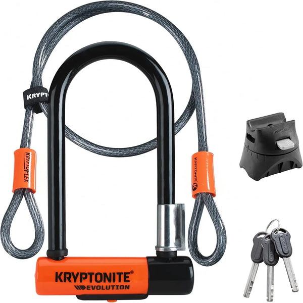 Evolution Mini-7 E-Bike U-Lock with Cable