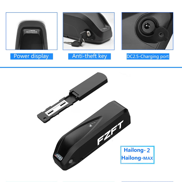 High-Capacity Battery Pack 48V 20Ah Lithium-Ion Battery with USB Charging