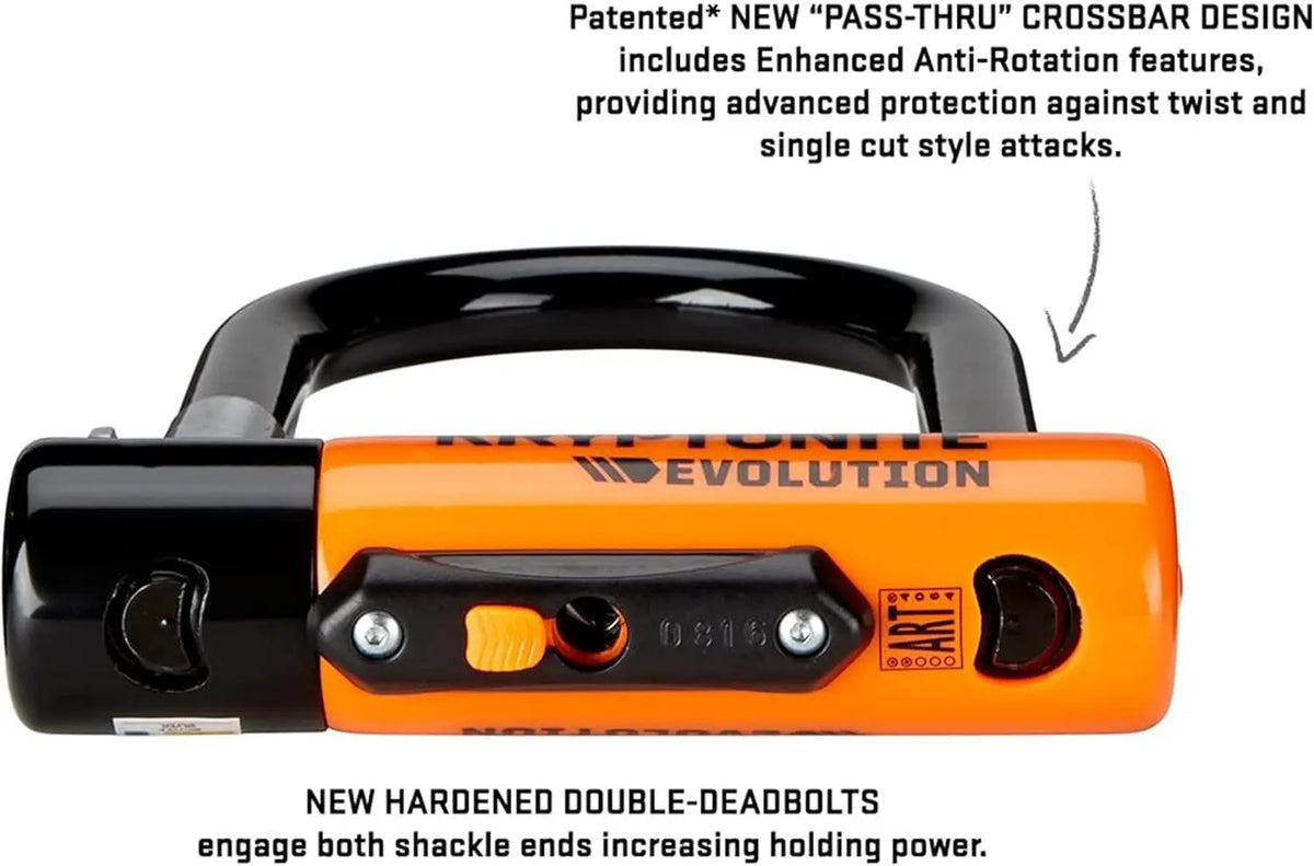 Evolution Mini-7 E-Bike U-Lock with Cable