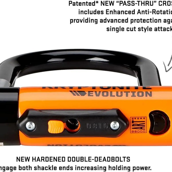Evolution Mini-7 E-Bike U-Lock with Cable