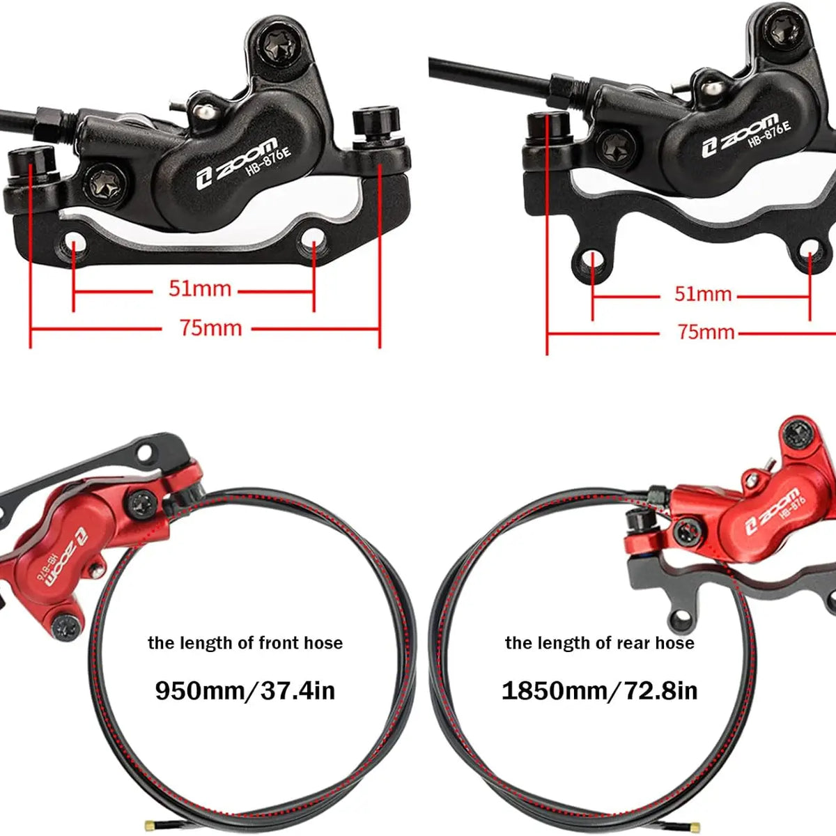 Pistons E-Bike Hydraulic Brake System