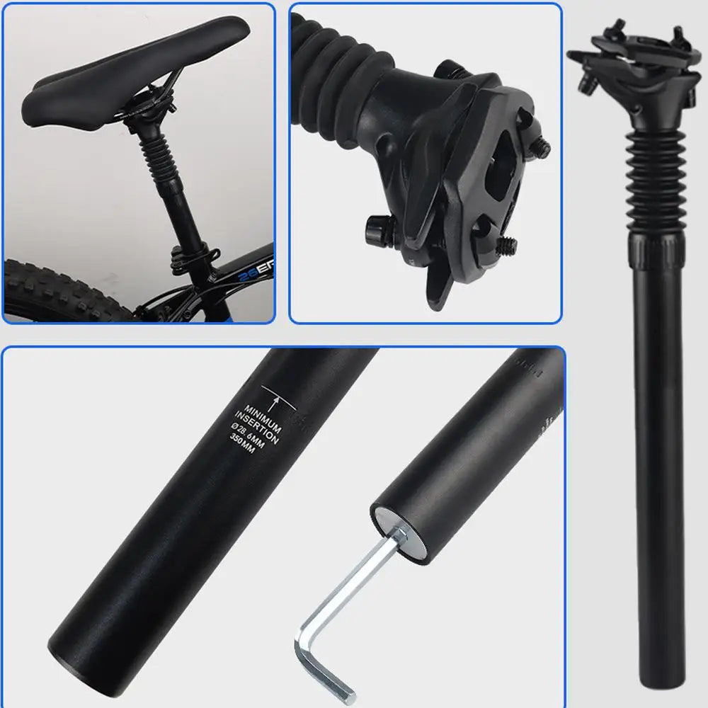 E-Bike Suspension Seat Post with Shock-Absorbing Comfort