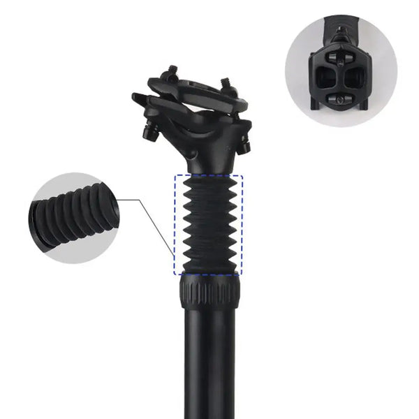 E-Bike Suspension Seat Post with Shock-Absorbing Comfort