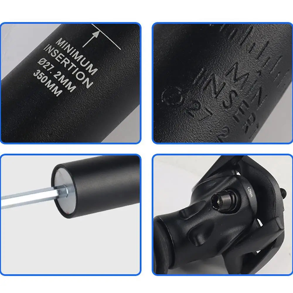 E-Bike Suspension Seat Post with Shock-Absorbing Comfort
