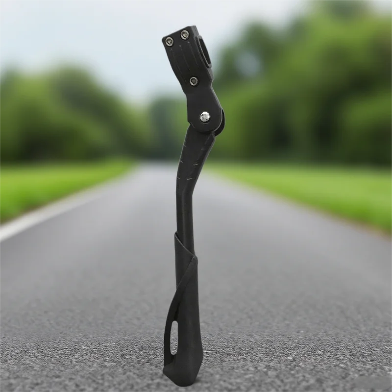 Adjustable Bike Kickstand Aluminum Alloy Side Stand for MTB Folding Electric Bike Snow Vehicles 24-29 Inch Universal Fit