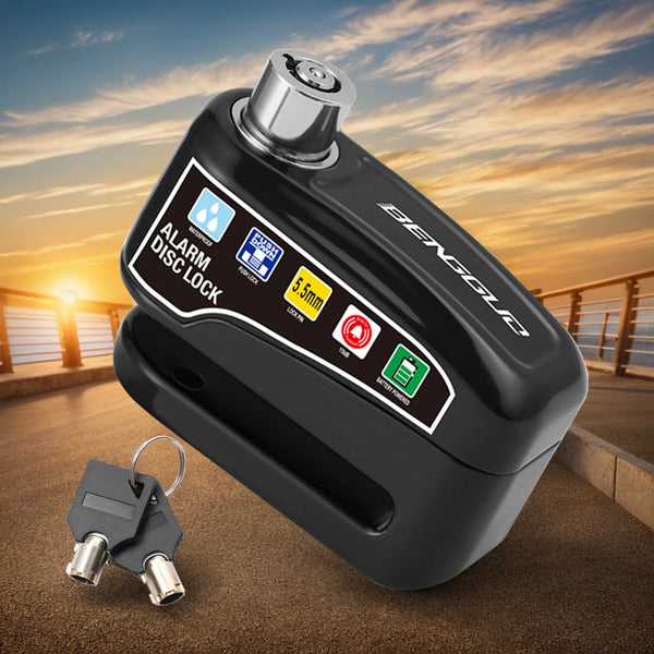 Motorcycle Bicycle Lock Alarm Protection Padlock
