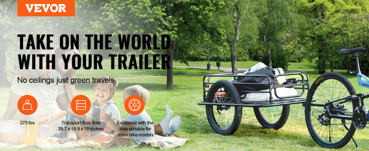 275 lbs Bike Cargo Trailer