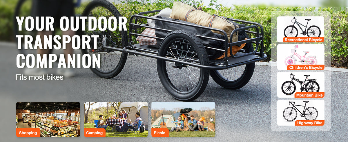 275 lbs Bike Cargo Trailer